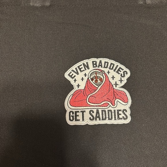 Even Baddies get Saddies Canvas tote bag - Picture 2 of 5